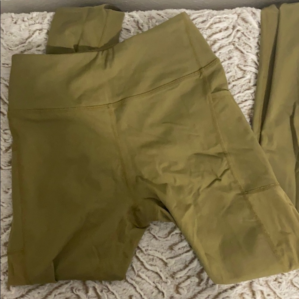 Olive workout leggings